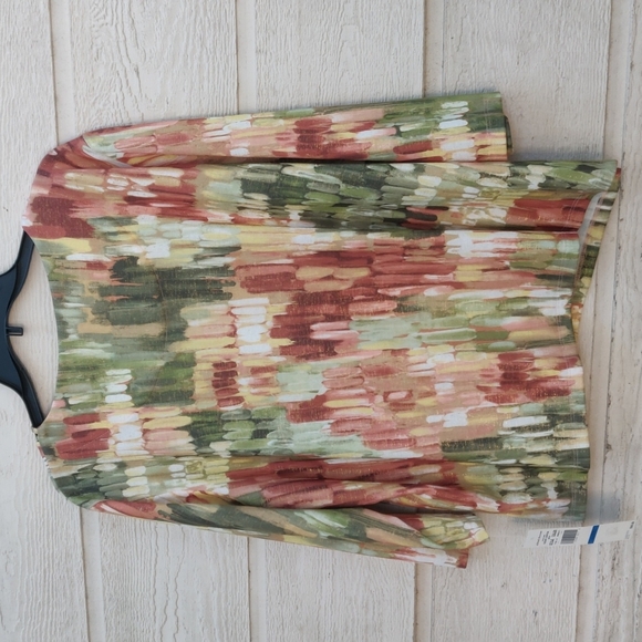 Alfred dunner women's blouse size petite XL  multicolor - Picture 9 of 12